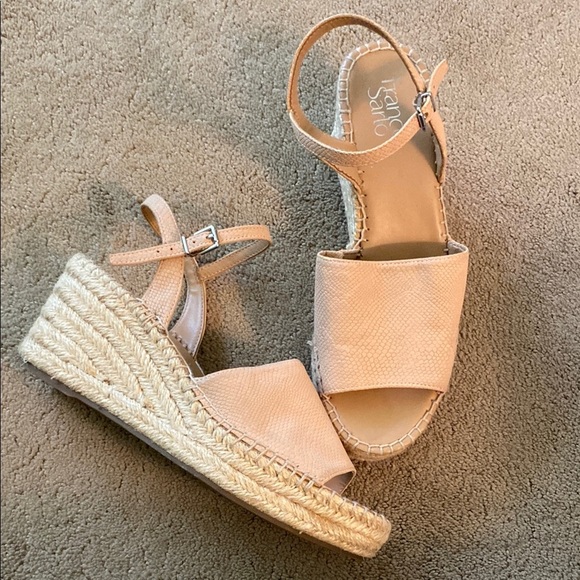 FRANCO SARTO “CESIA” ESPADRILLE WEDGE‎ SANDALS SIZE 8.5 - Picture 1 of 15